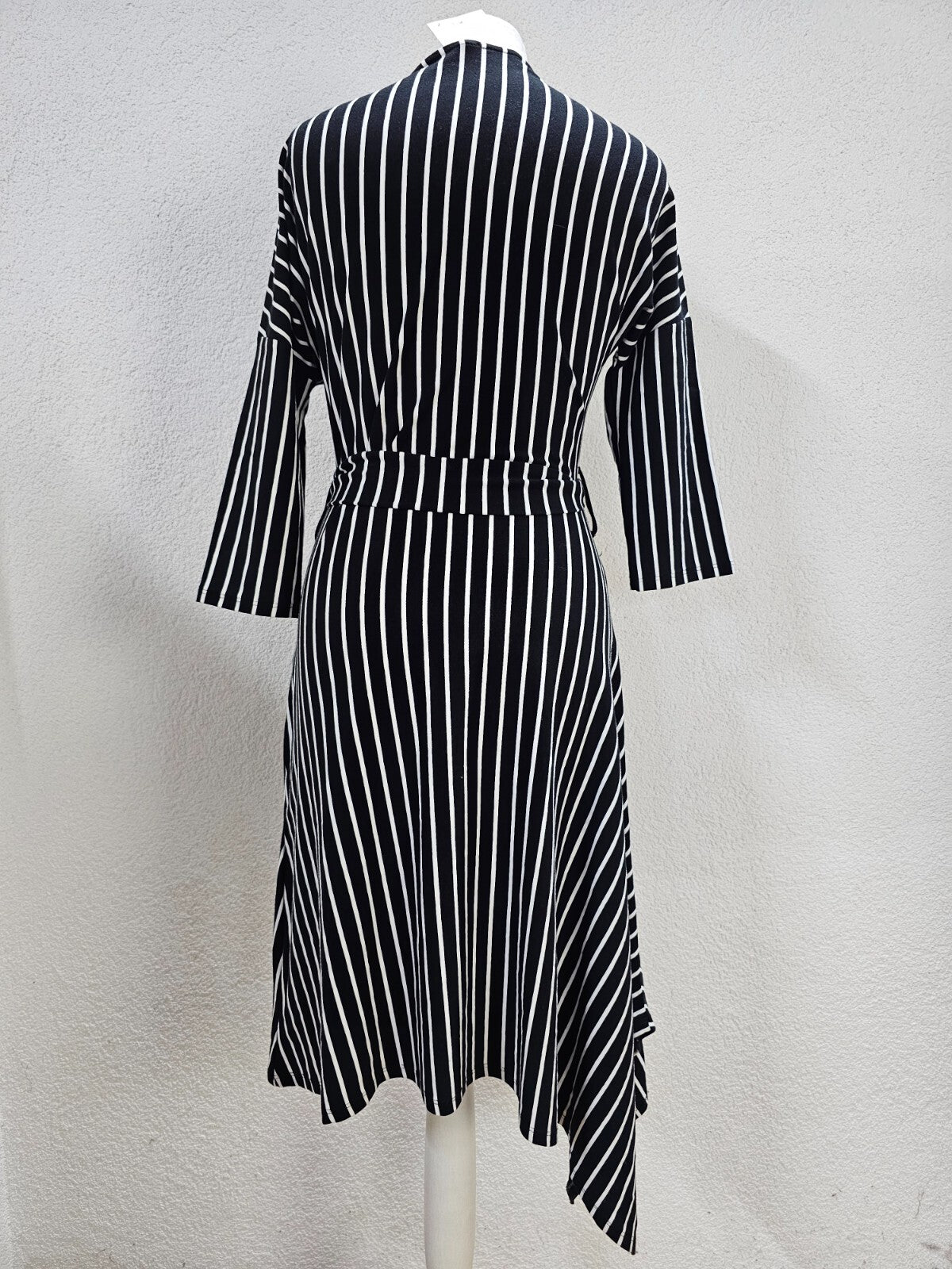 EK6329 Damen Kleid von She, schwarz, weiß gestreift, Gr. 364