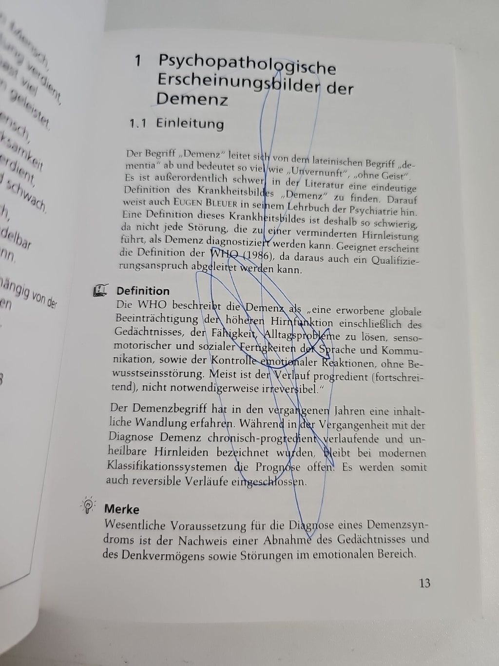 EB1367 Pflege dementer Menschen von Popp, Ingrid | zwei Beschmierte Seiten 3
