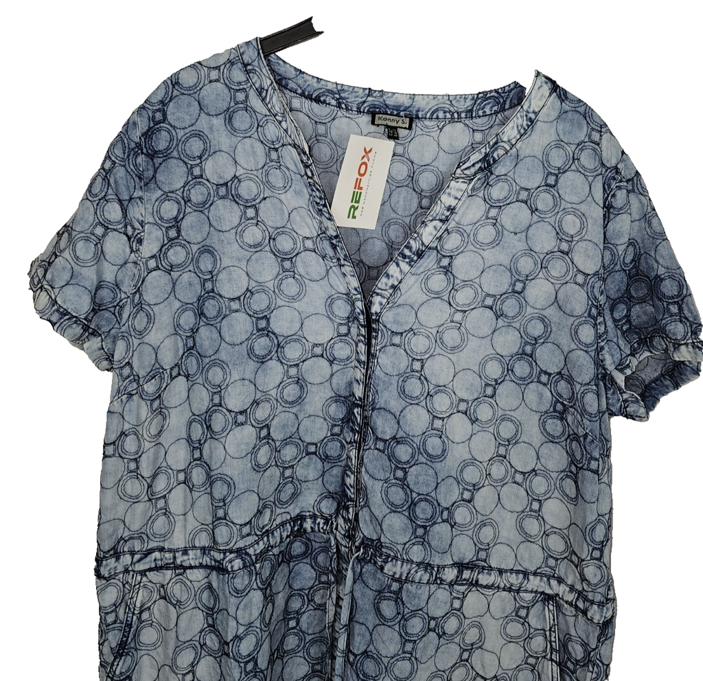 EK8033 Damen Kleid von Kennys, Blau, Gr. 441