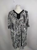 EK2754 Damen Bluse von Deluxe Stars, schwarz-weiß, Gr.XXXL0