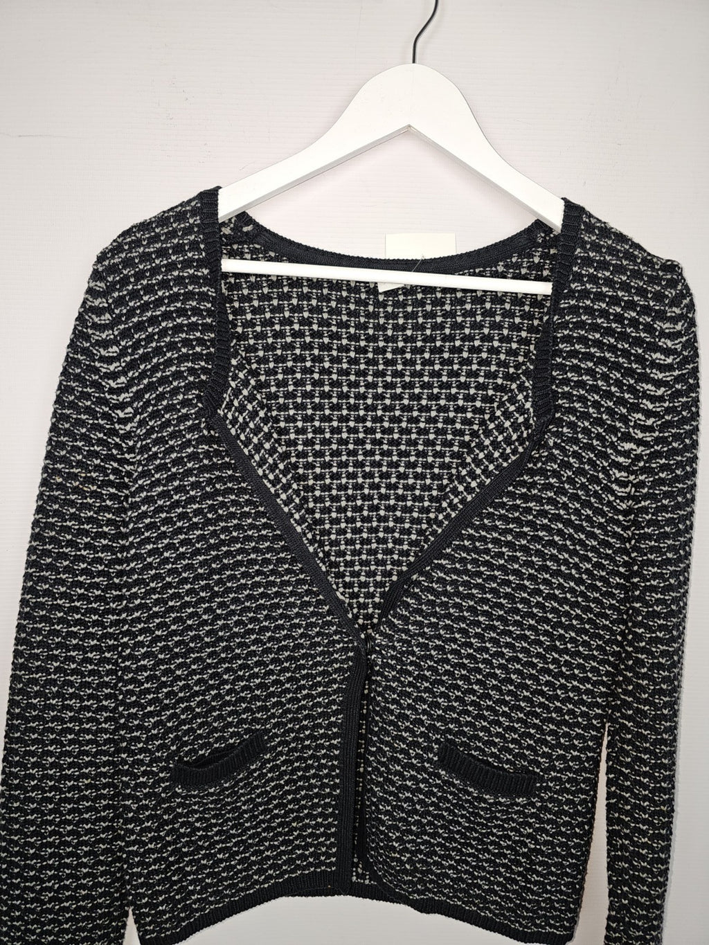 EK7680 Damen Strickjacke von S.Oliver, Schwarz/Weiß, Gr.361