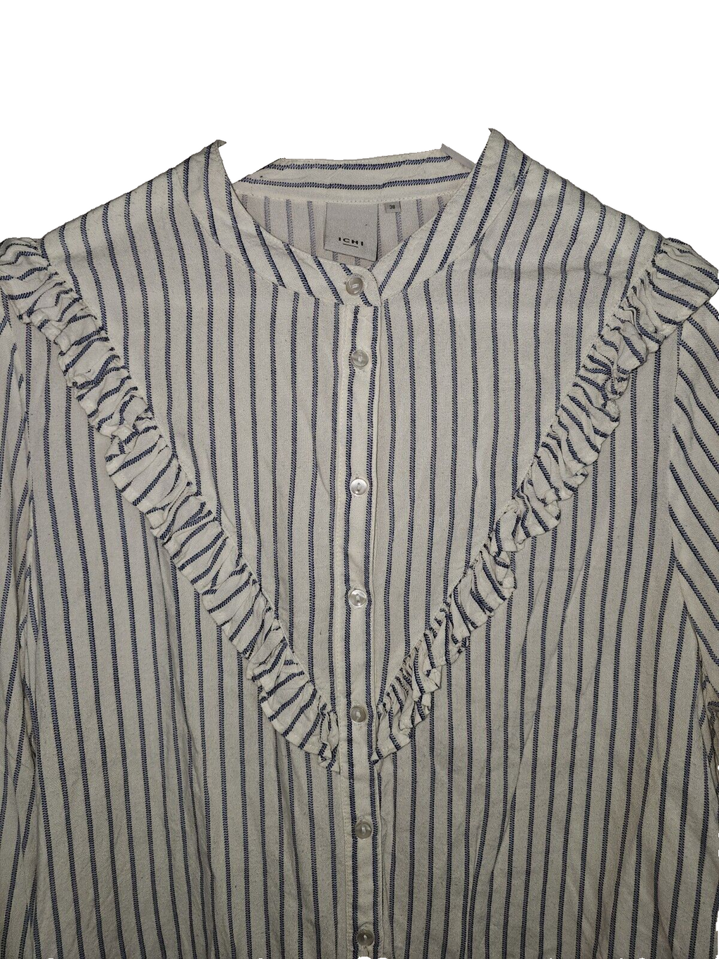 EK3543 Damen Bluse von Ichi, Weiß, Gr.381