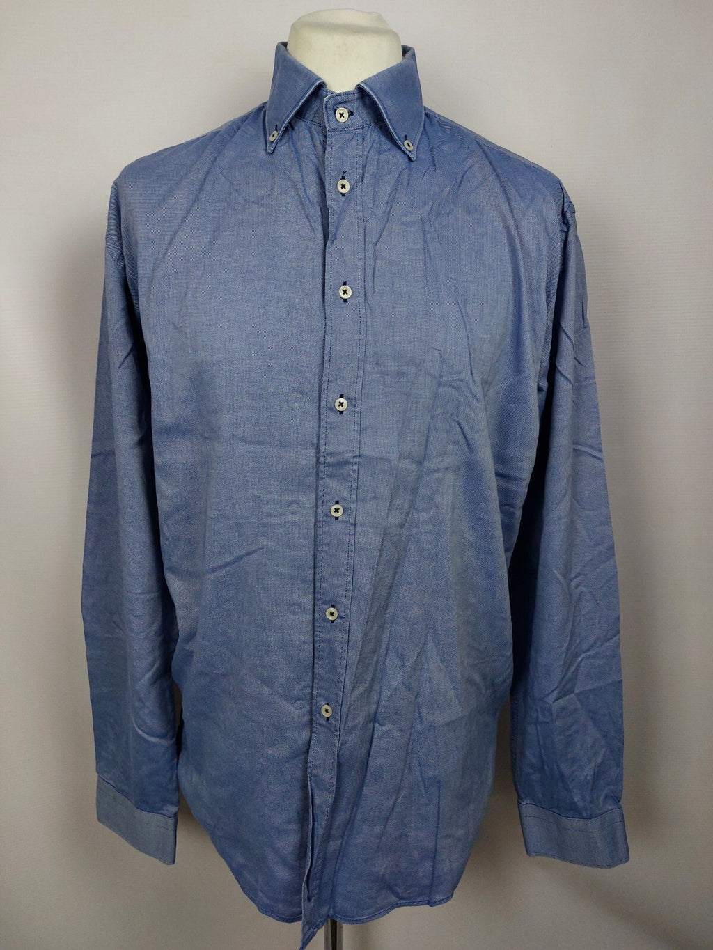 EK5154 Blaues Hemd von ZARA für Herren, Gr. 2XL0
