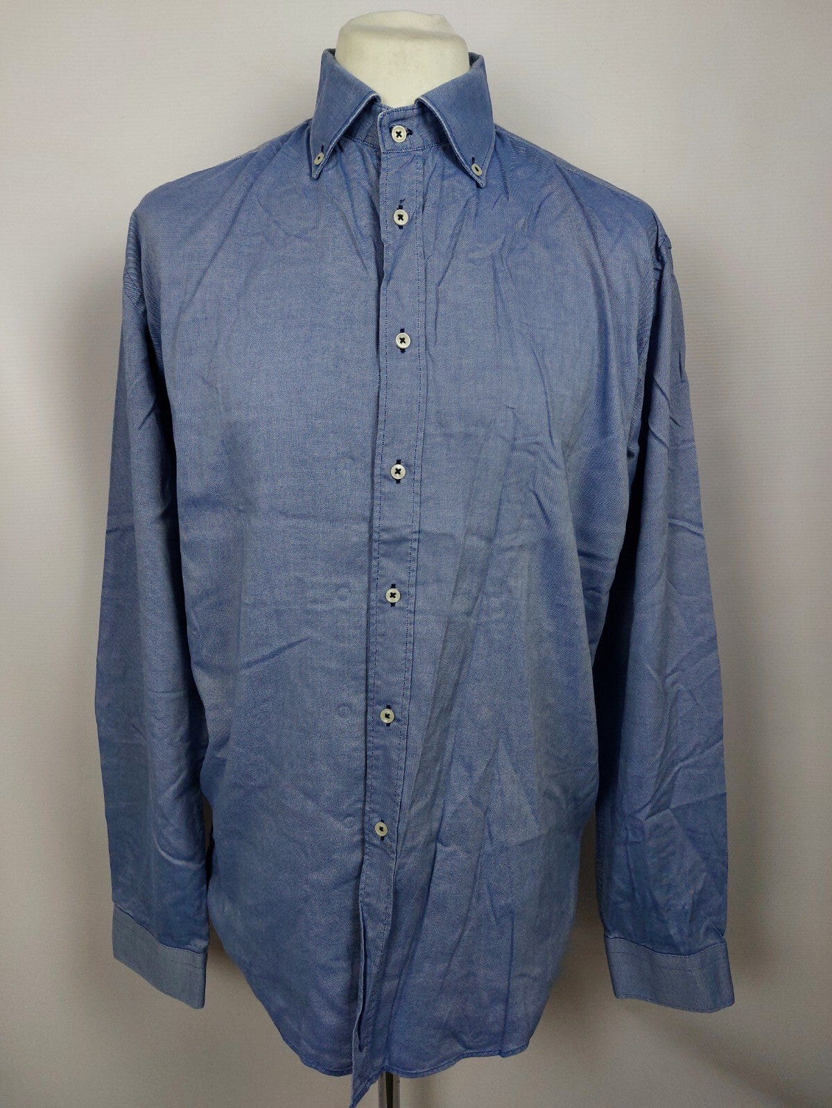 EK5154 Blaues Hemd von ZARA für Herren, Gr. 2XL0