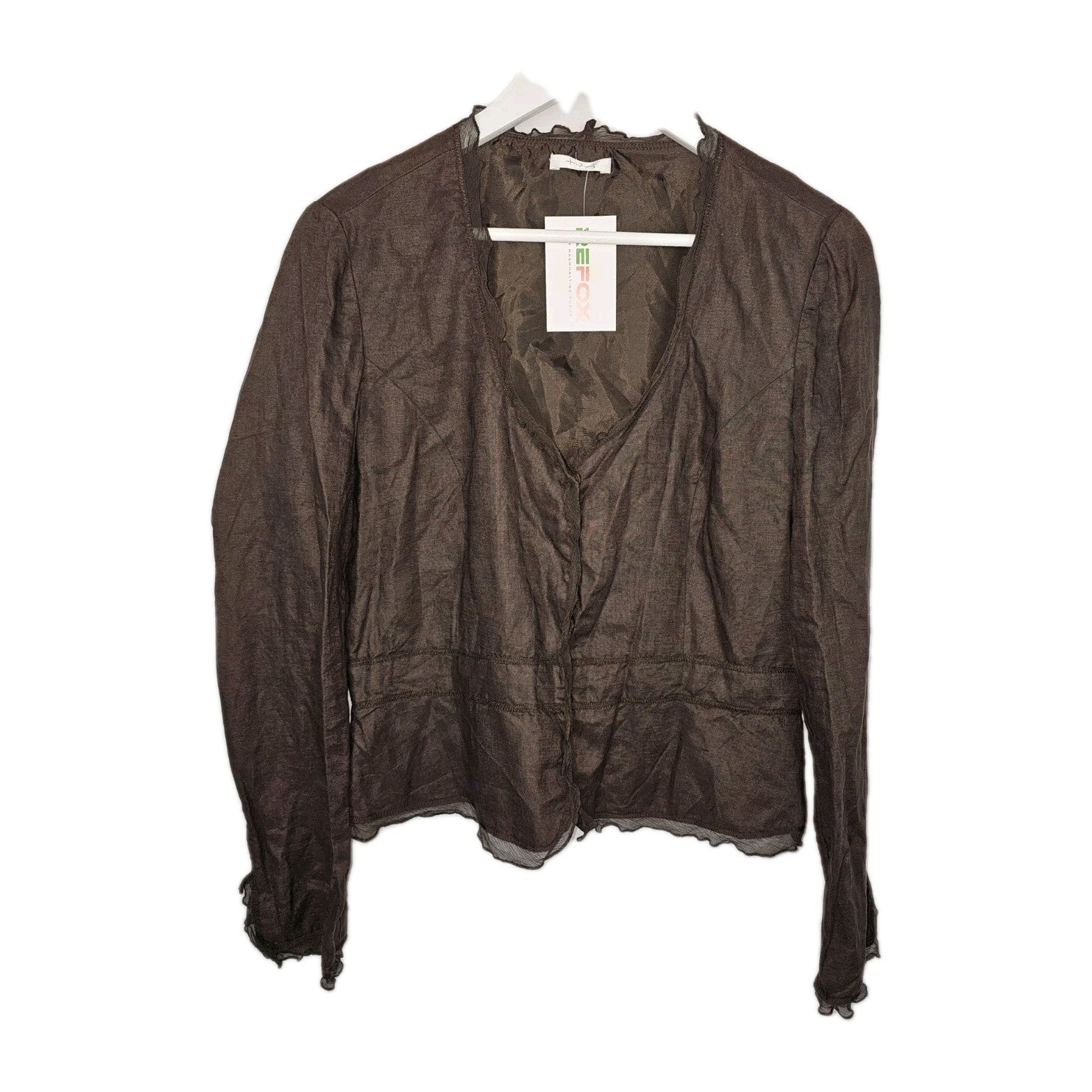 EK7509 Damen Bluse von Un-deux-trois, braun, Gr.M (Größentabelle)0