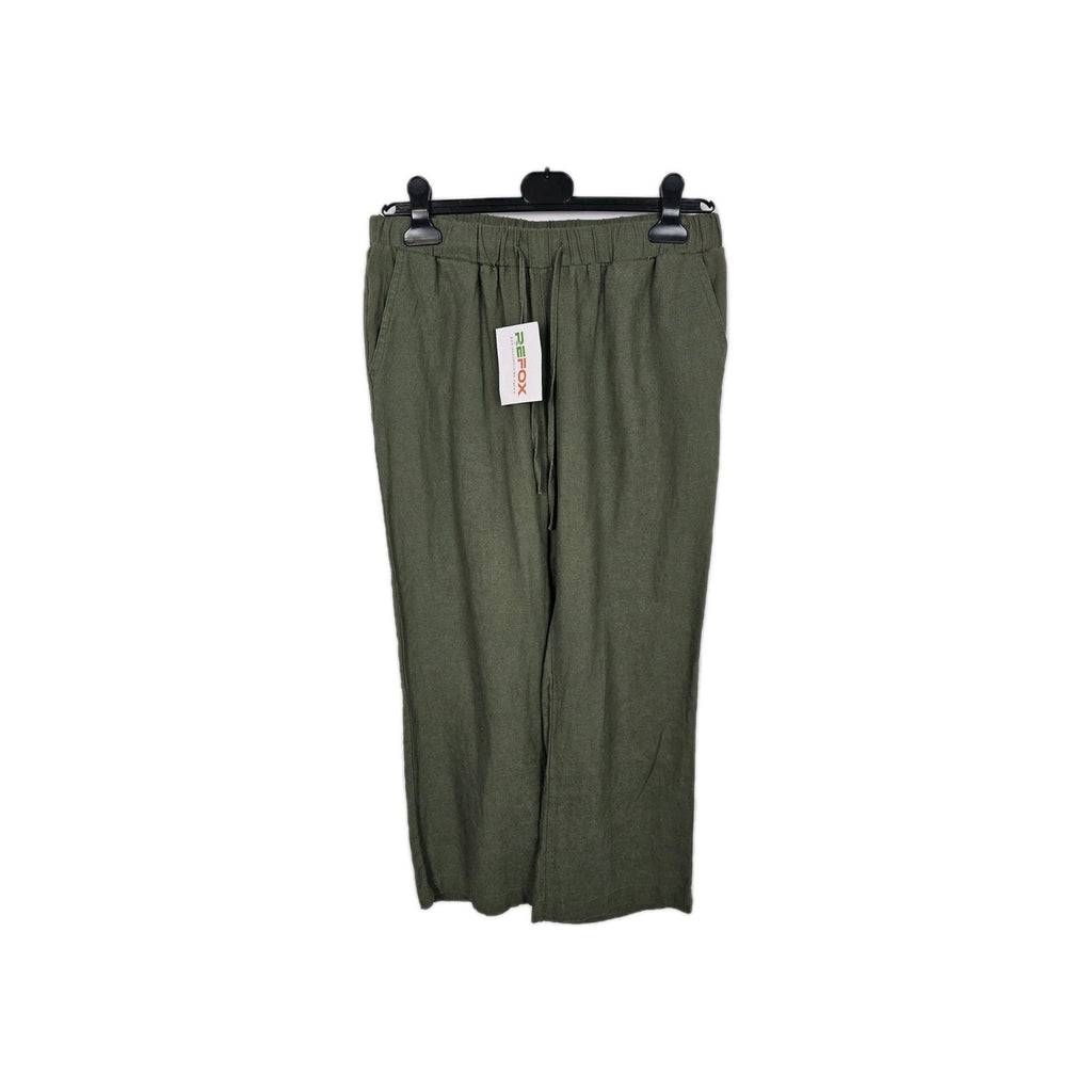 EK11122 Damen Hose Gr.XL Oliv Grün Hosenbund 39cm0