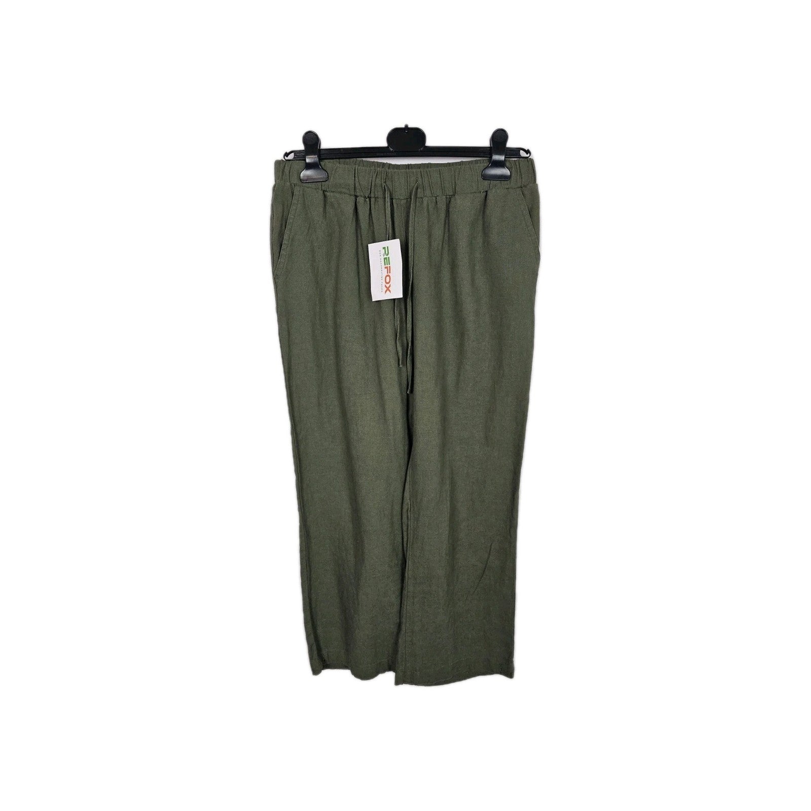 EK11122 Damen Hose Gr.XL Oliv Grün Hosenbund 39cm0