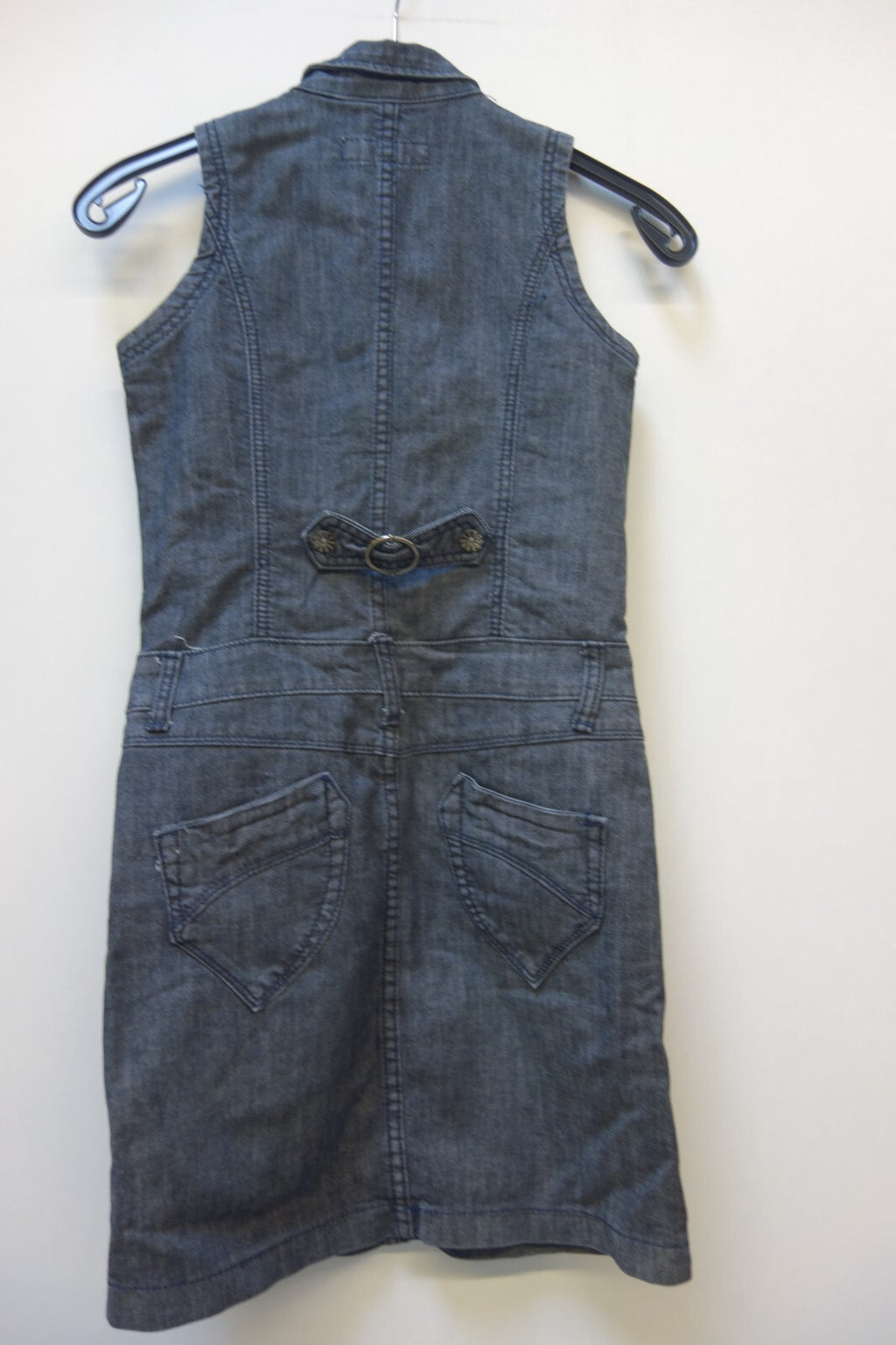 EK3498 Damen Jeanskleid von Gold, grau, Gr. S5