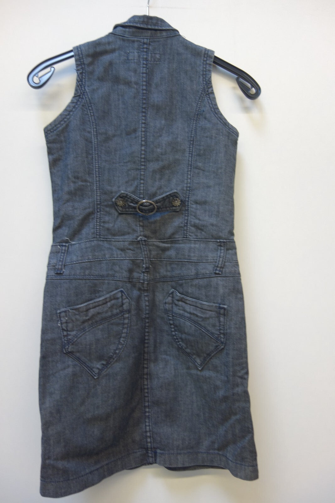 EK3498 Damen Jeanskleid von Gold, grau, Gr. S5