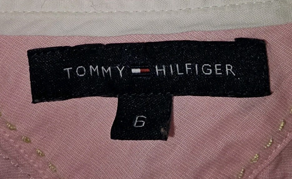 EK11057 Damen Bluse von Tommy Hilfiger, rosa, Gr.6 (36)3
