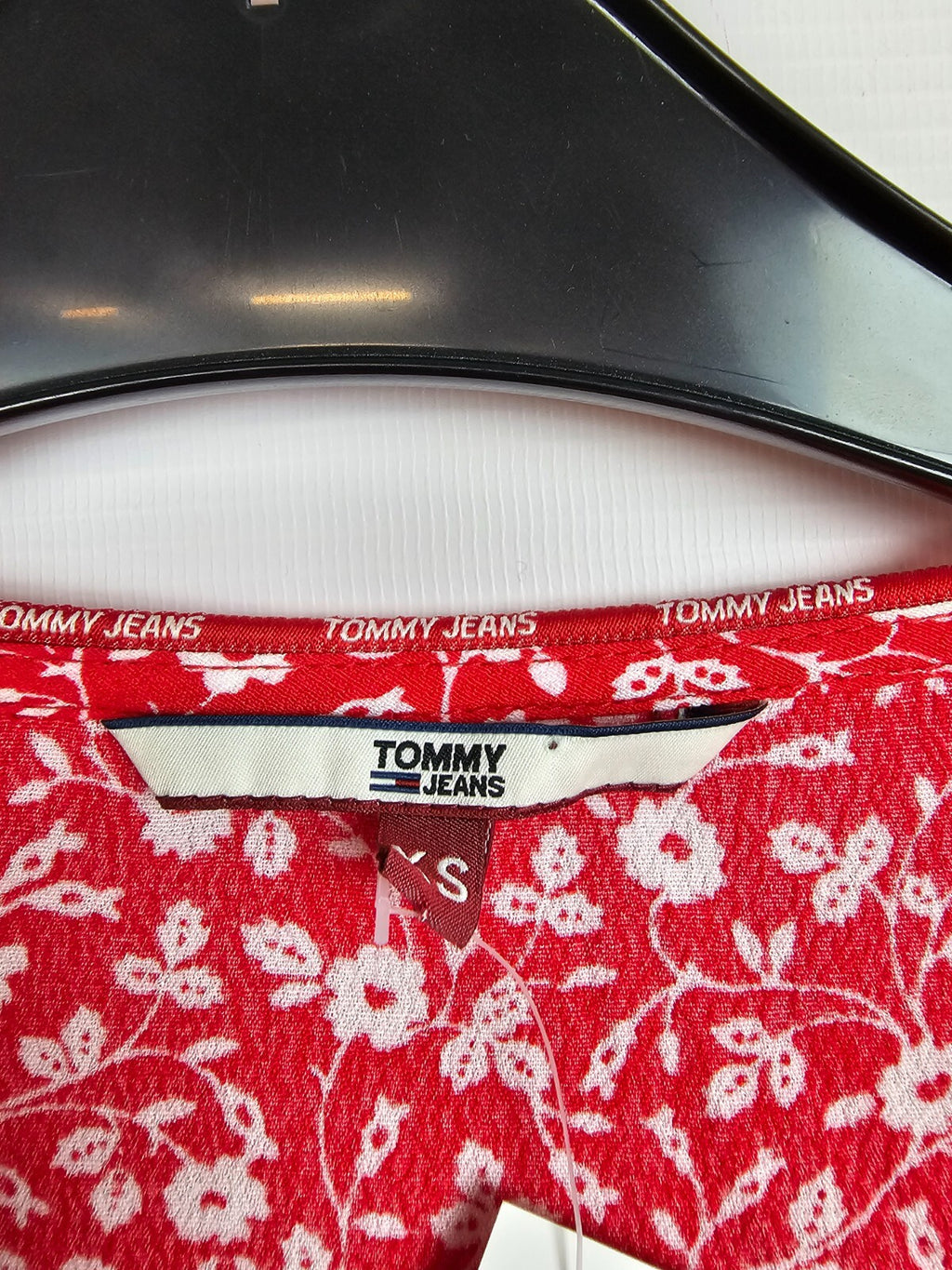 EK5432 Damen Jumpsuit, rot/weiß von Tommy Hilfiger, Gr. XS3