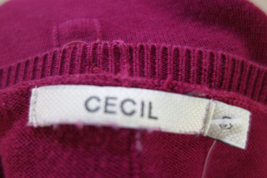 EK0803 Damen Pullover von Cecil, weinrot, Gr. S4