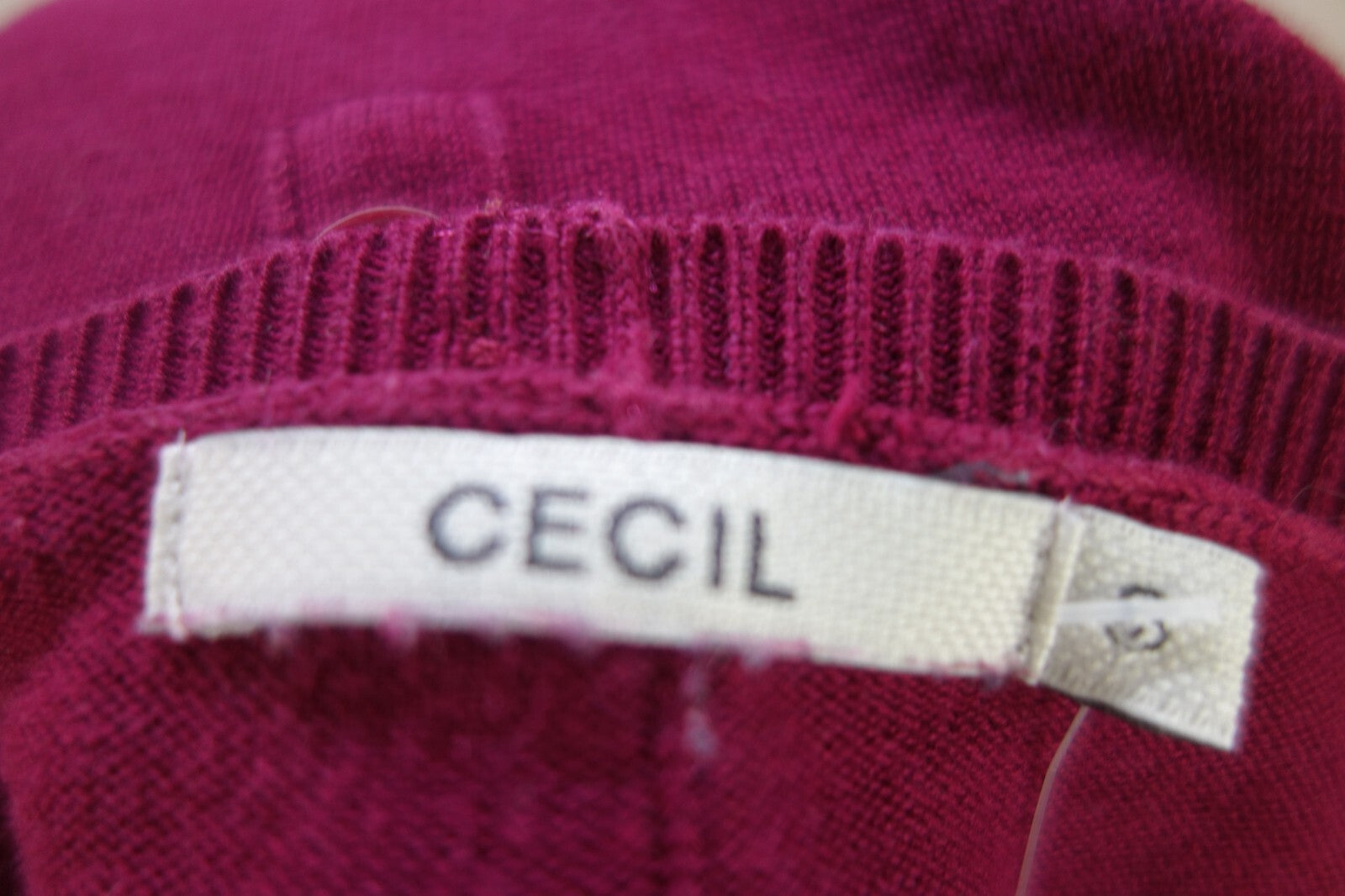 EK0803 Damen Pullover von Cecil, weinrot, Gr. S4