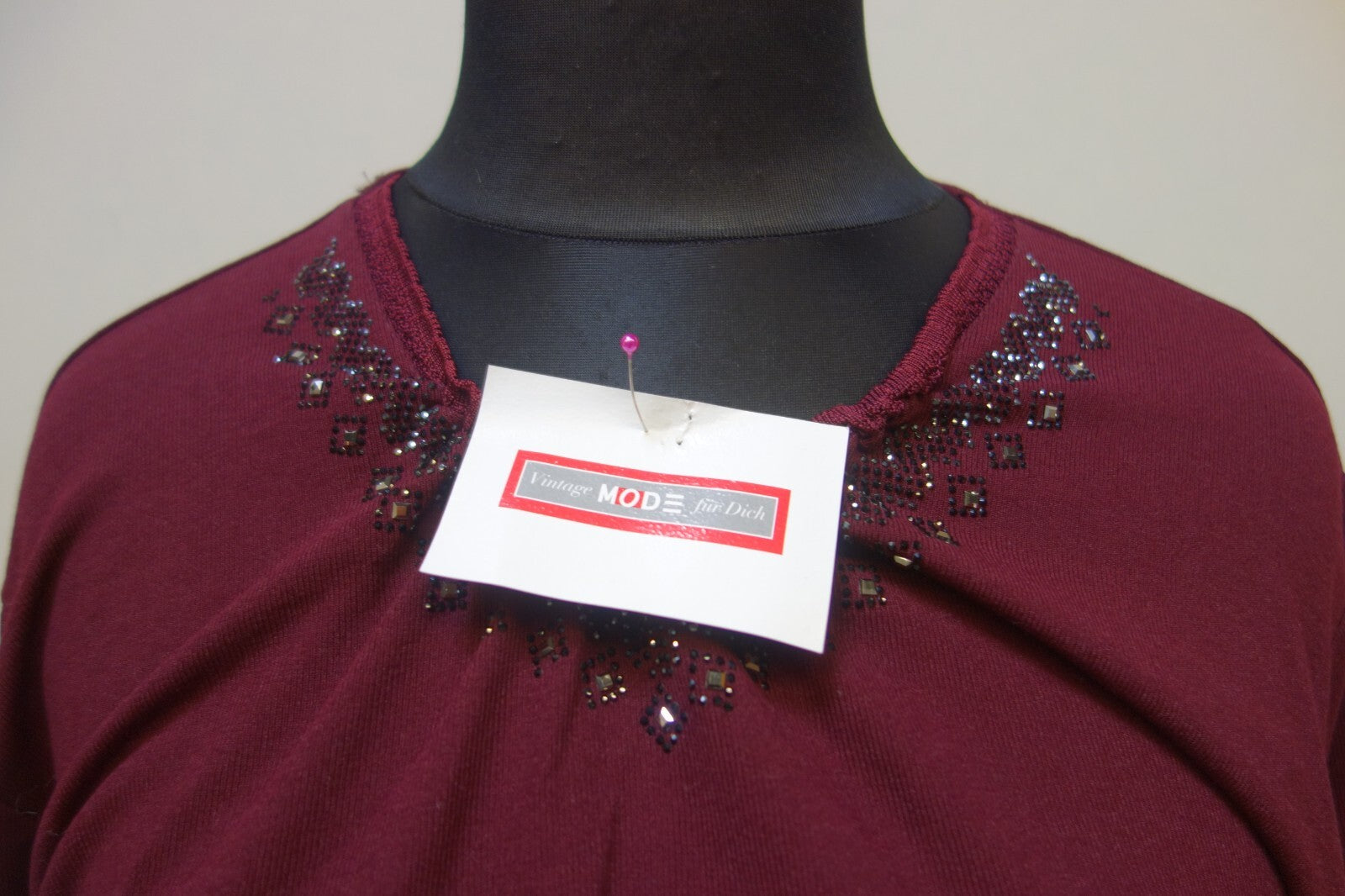 EK2151 Damen Pullover von Ulubas, dunkelrot, Gr. XL1