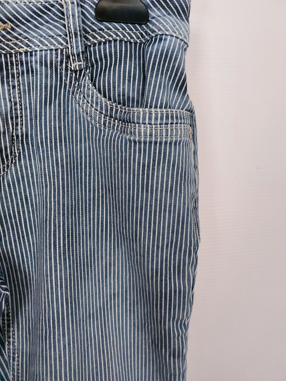 EK0014 Mädchen Jeans von Street One, blau-weiß, Gr.26/261