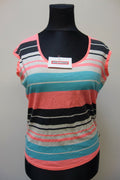 EK0629 Damen T-Shirt von Maison Scotch, getsreift, Gr. 10
