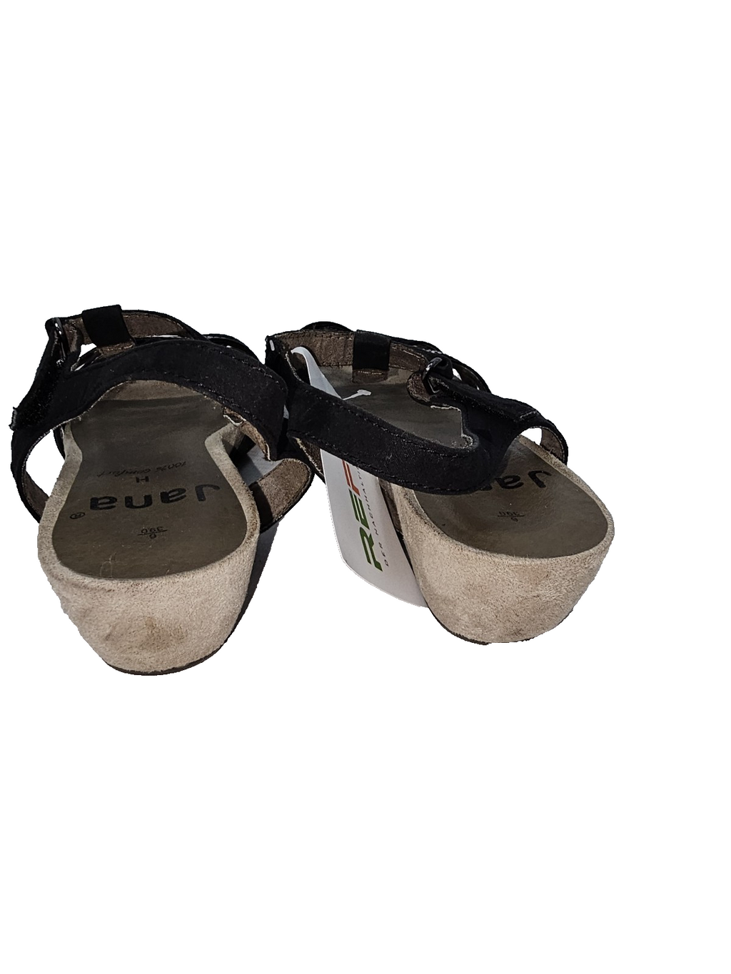 ES0741 Damen Sandale von Jana, schwarz, Gr.394