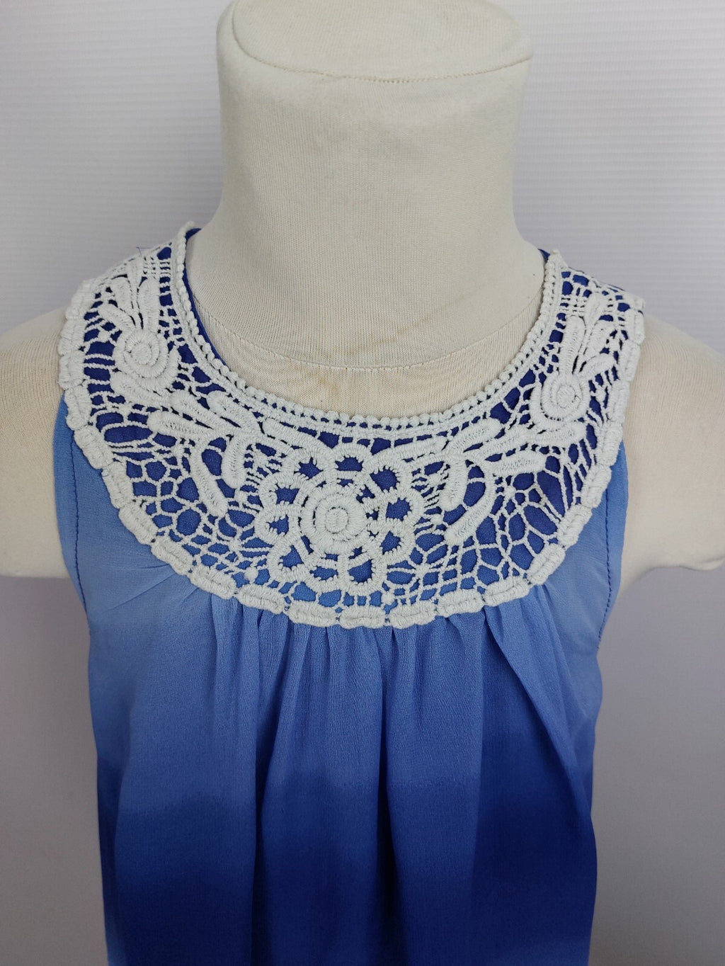 EK2282 Mädchern Kleid von AphOrism, blautöne, Gr. 1281