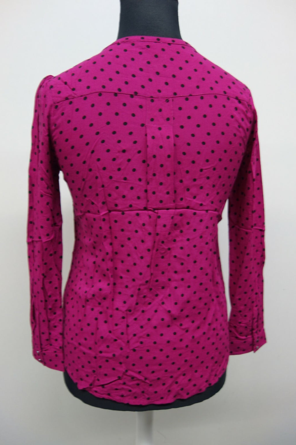 EK1446 Damen Bluse von Transa, pink mit Punkten, Gr. M4