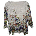 EK10270 Damen Shirt von Lavelle, weiß mit Blumenmuster, Gr.400