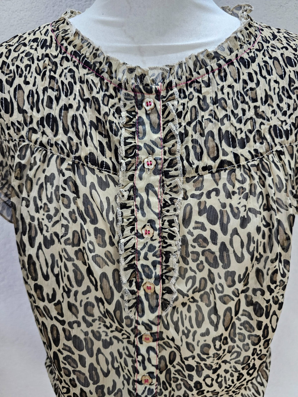 EK6115 Damen Bluse von Only, leomuster, Gr. S1