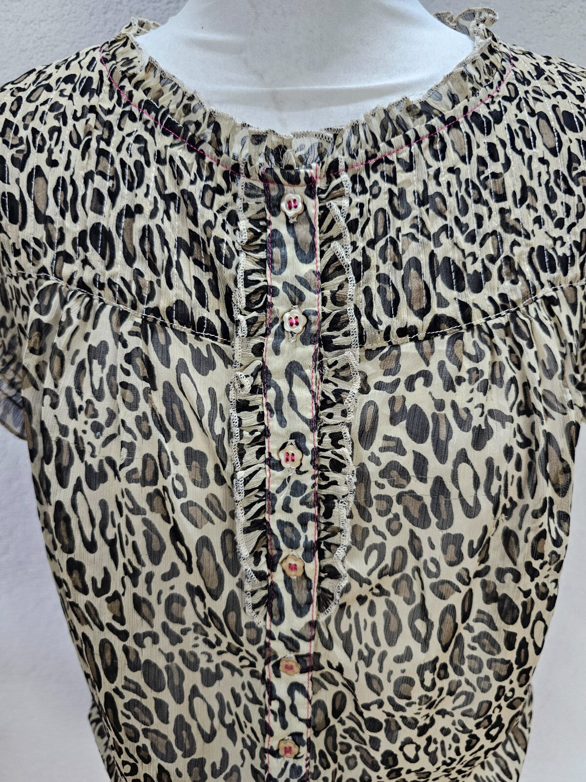 EK6115 Damen Bluse von Only, leomuster, Gr. S1
