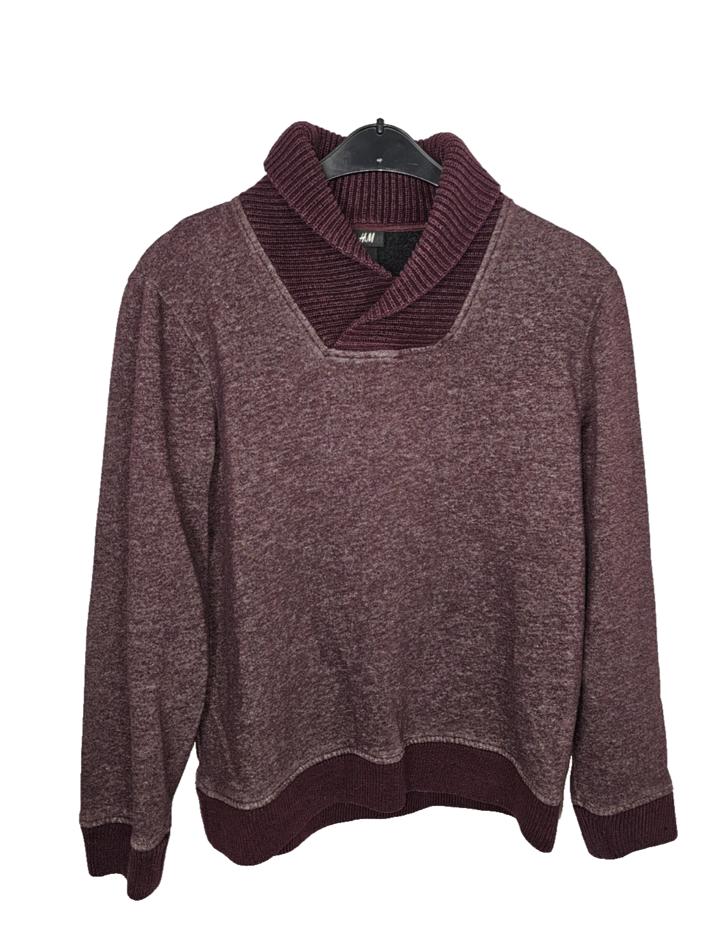 EK7484 Herren Pullover von H&M, Weinrot, Gr.M0