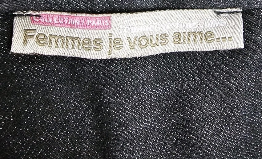 EK10249 Damen Zweiteiler von "Femmes je vous aime", grau, Jacke und Hose, Gr.383