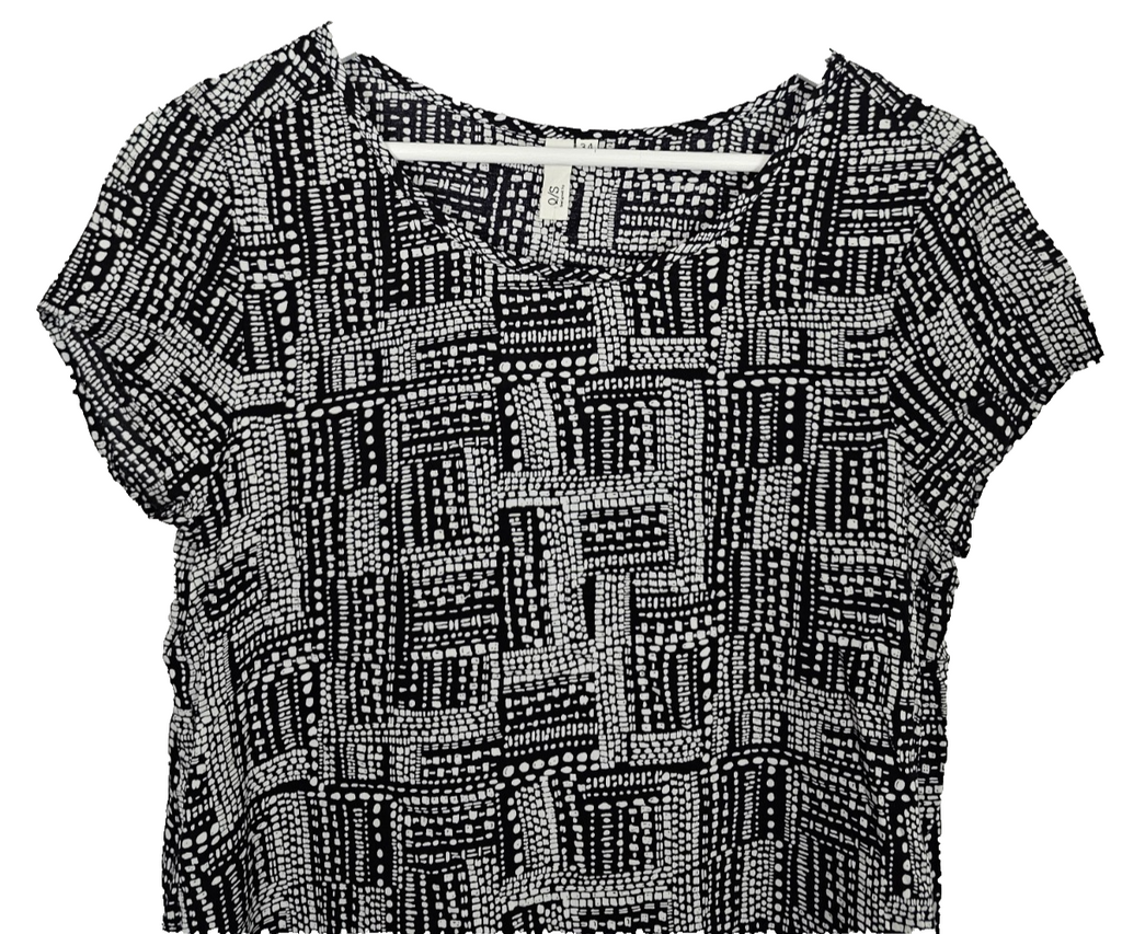 EK8381 Damen Bluse von Q/S,  Schwarz/Weiß,  Gr. 341