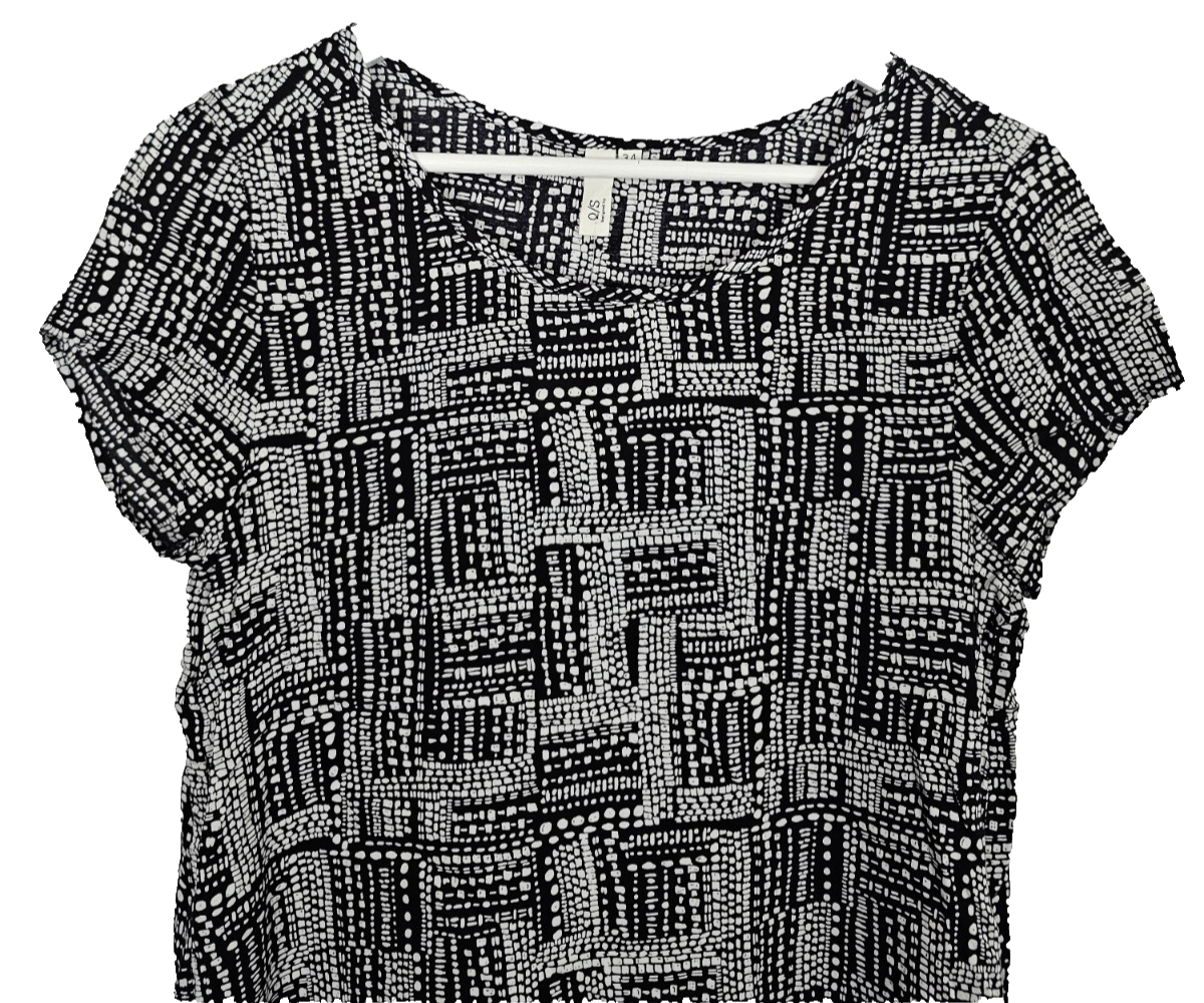 EK8381 Damen Bluse von Q/S,  Schwarz/Weiß,  Gr. 341