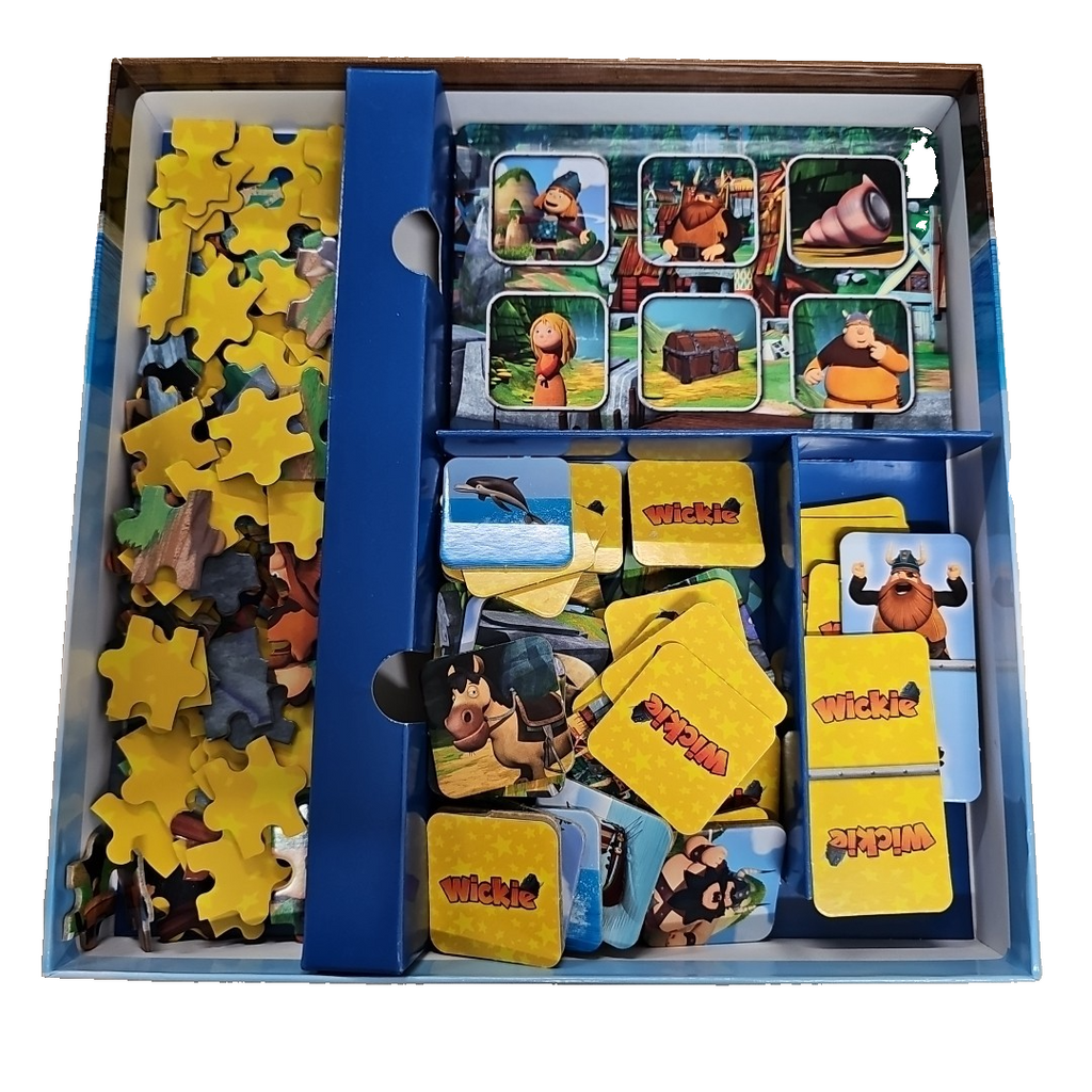 EB3113 Wickie, 4 in 1, Puzzle, Lotto, Domino, Memo, ab 3 J. Studio 1002