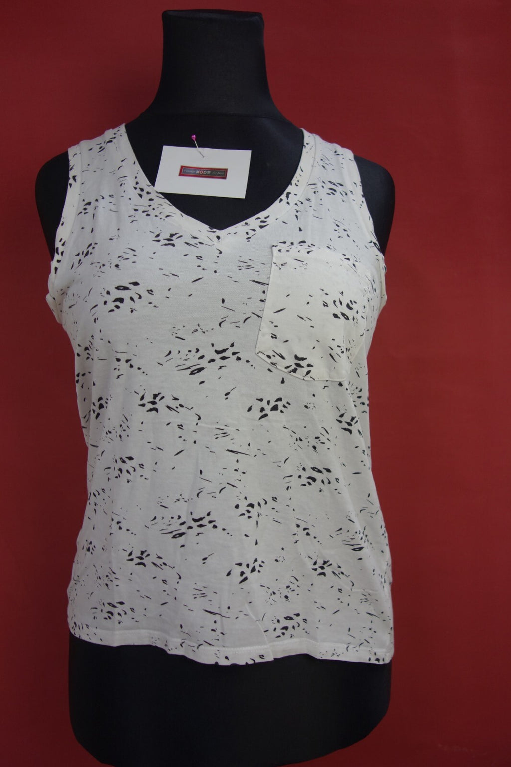 EK2131 Damen Shirt von Ichi, weiß/schwarz, Gr. L0