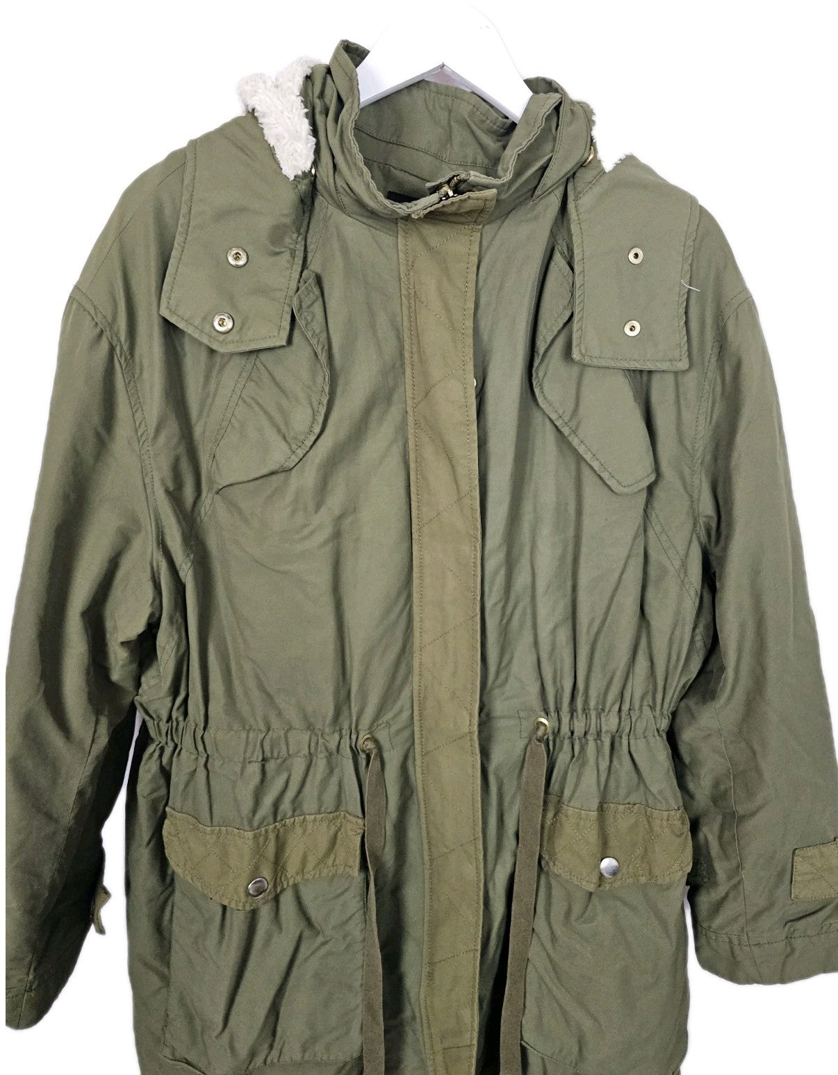 EK9754 Damen Parka von H&M, Grün, Gr. M1