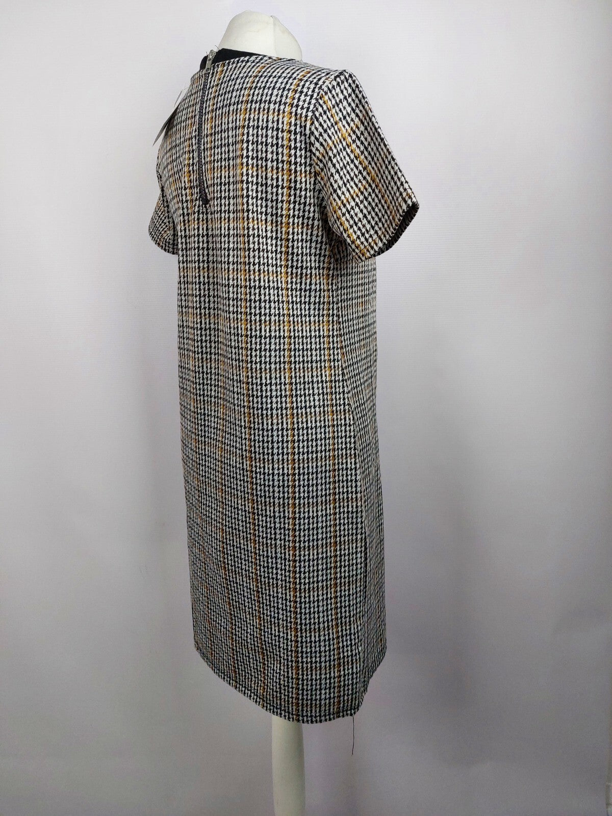 EK4713 Damen Kleid von Janina, schwarz/weiß/gelb, Gr. 385