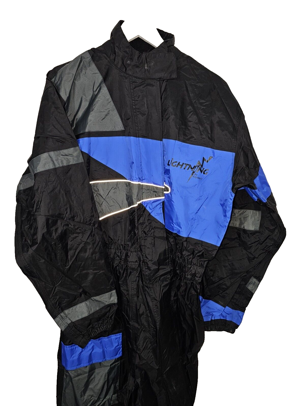 EK5240 Motorad  Regenkombi Wasserdicht, Schwarz, Gr.L Lightning1