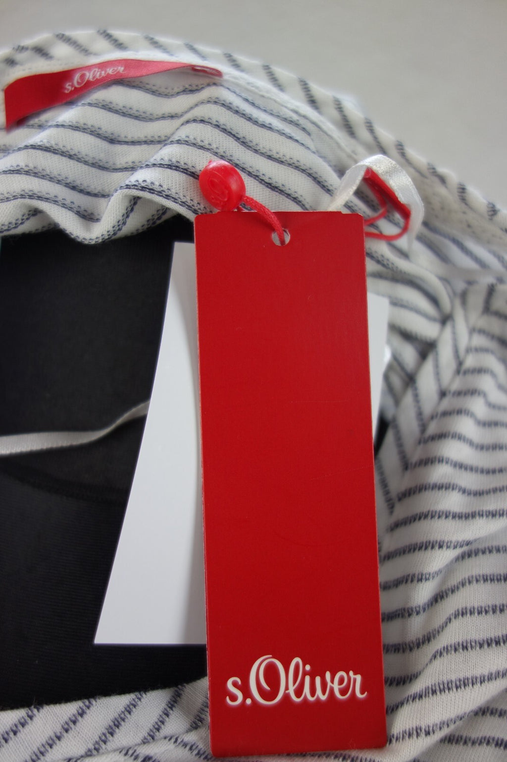 EK1028 Damen TShirt von s.Oliver, weiß/grau, Gr. 384