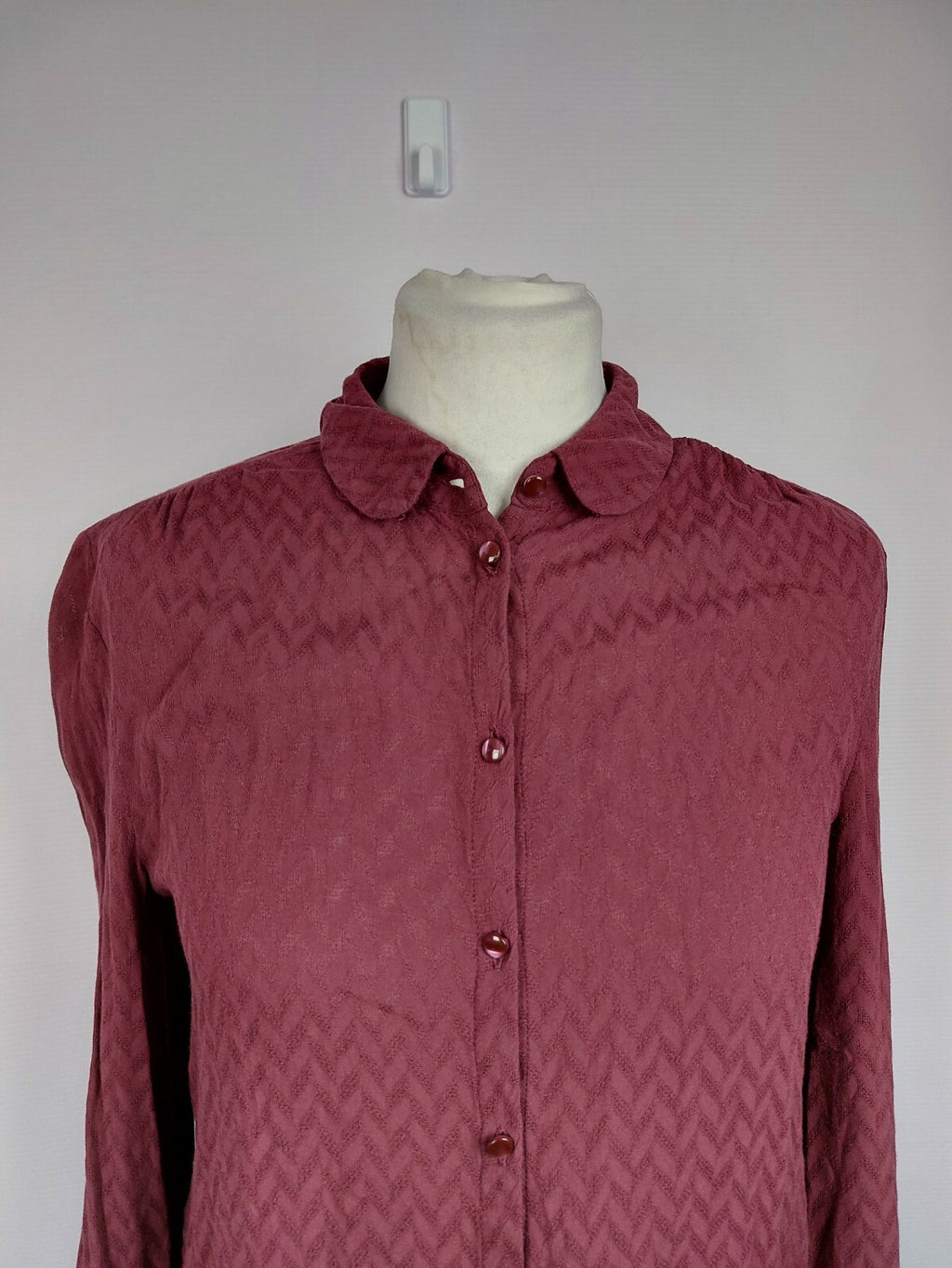 EK0724 Damen Bluse von Promod, weinrot, Gr. 362