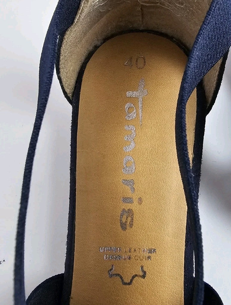 ES171 Damen Schuhe Tamaris Gr.40 Blau1