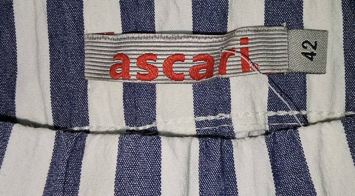 EK9857 Dame  Hose von Ascari, weiß-blau, Gr.421