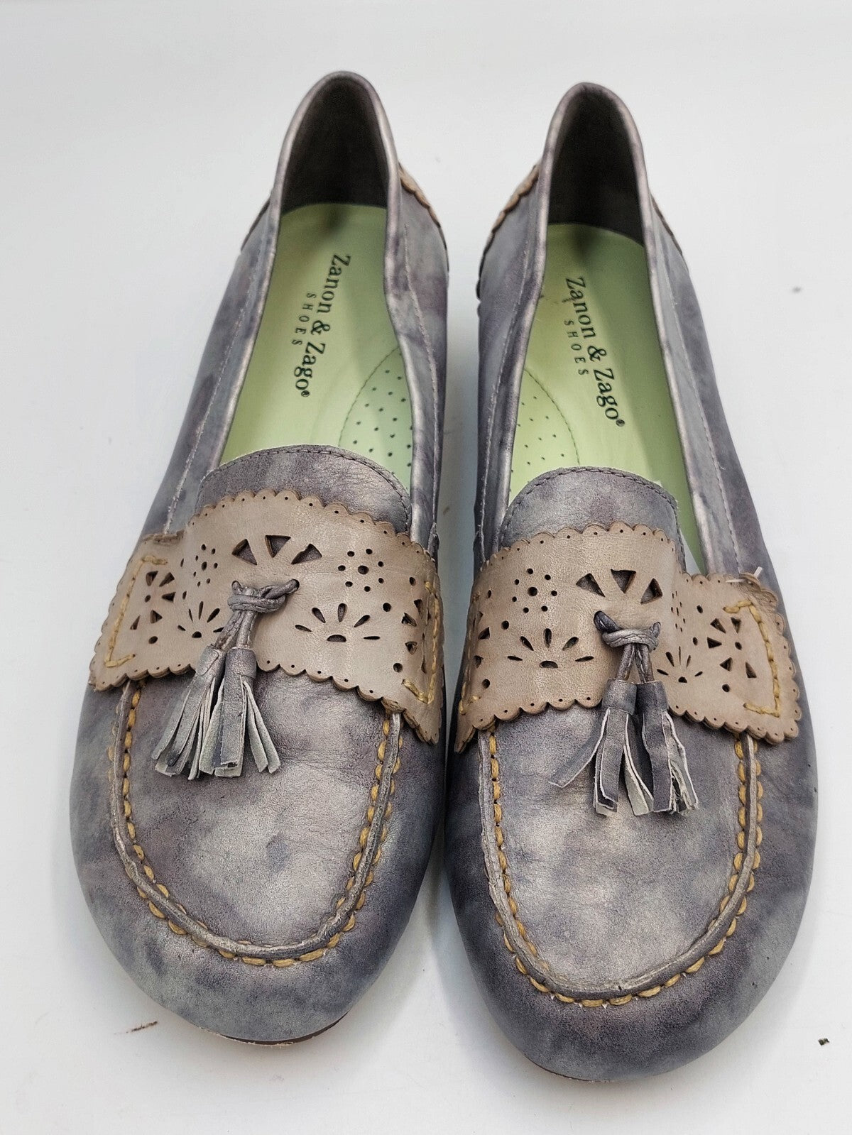 ES0390 Damen Ballerinas von Zanon&Zago, grau, Gr. 390