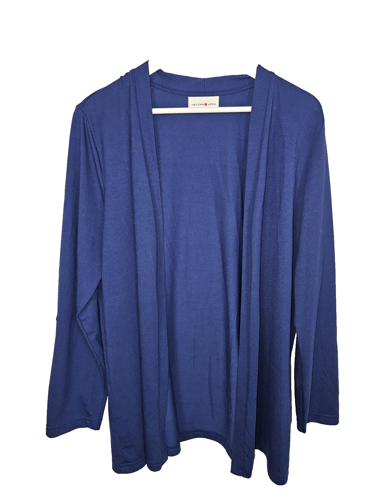 EK7340 Damen Strickjacke von Helena Vera, blau, Gr.460