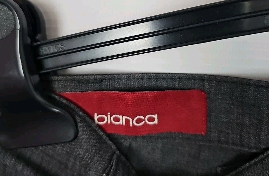 EK1651 Damen Hose Bianca Gr.L Grau Taile 48cm Länge 99cm1