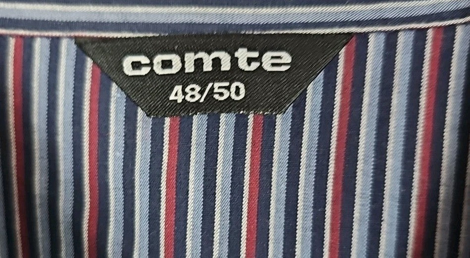 EK9144 Herren Schlafanzugset  Comete Gr.50 Blau Gestreift1
