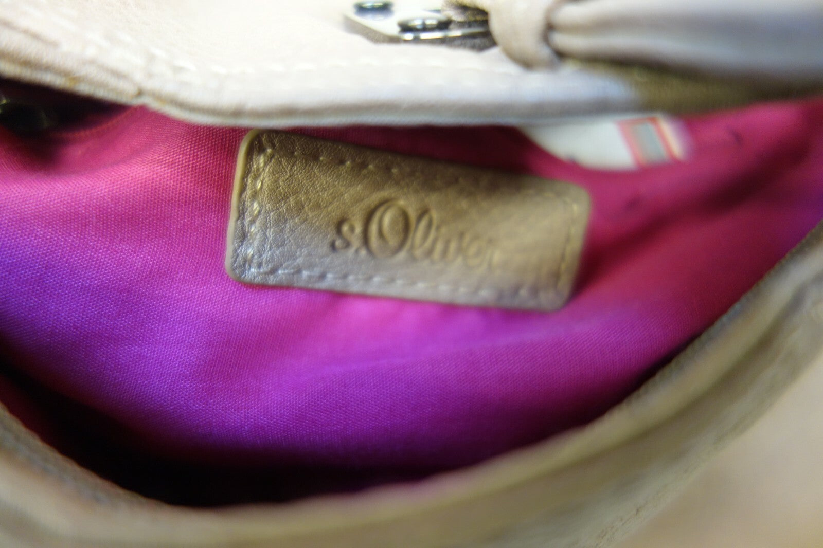 EK1181 Damen kleine Handtasche von s.Oliver, hellbraun2