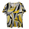 EK10284 Damen T-Shirt, gelb-grau-schwarz, Gr.420