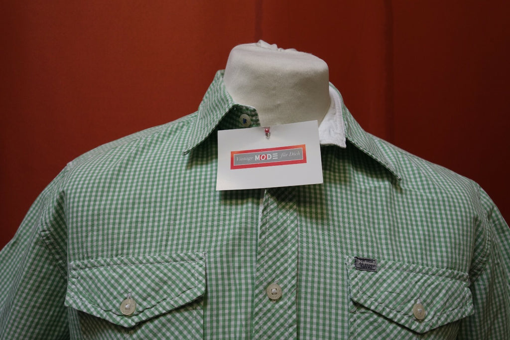 Herren Hemd grün kariert kurz arm GR L Tom Tailor E 03341