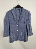 EK6547 Damen Blazer von Hucke Berlin, blau, Gr.380