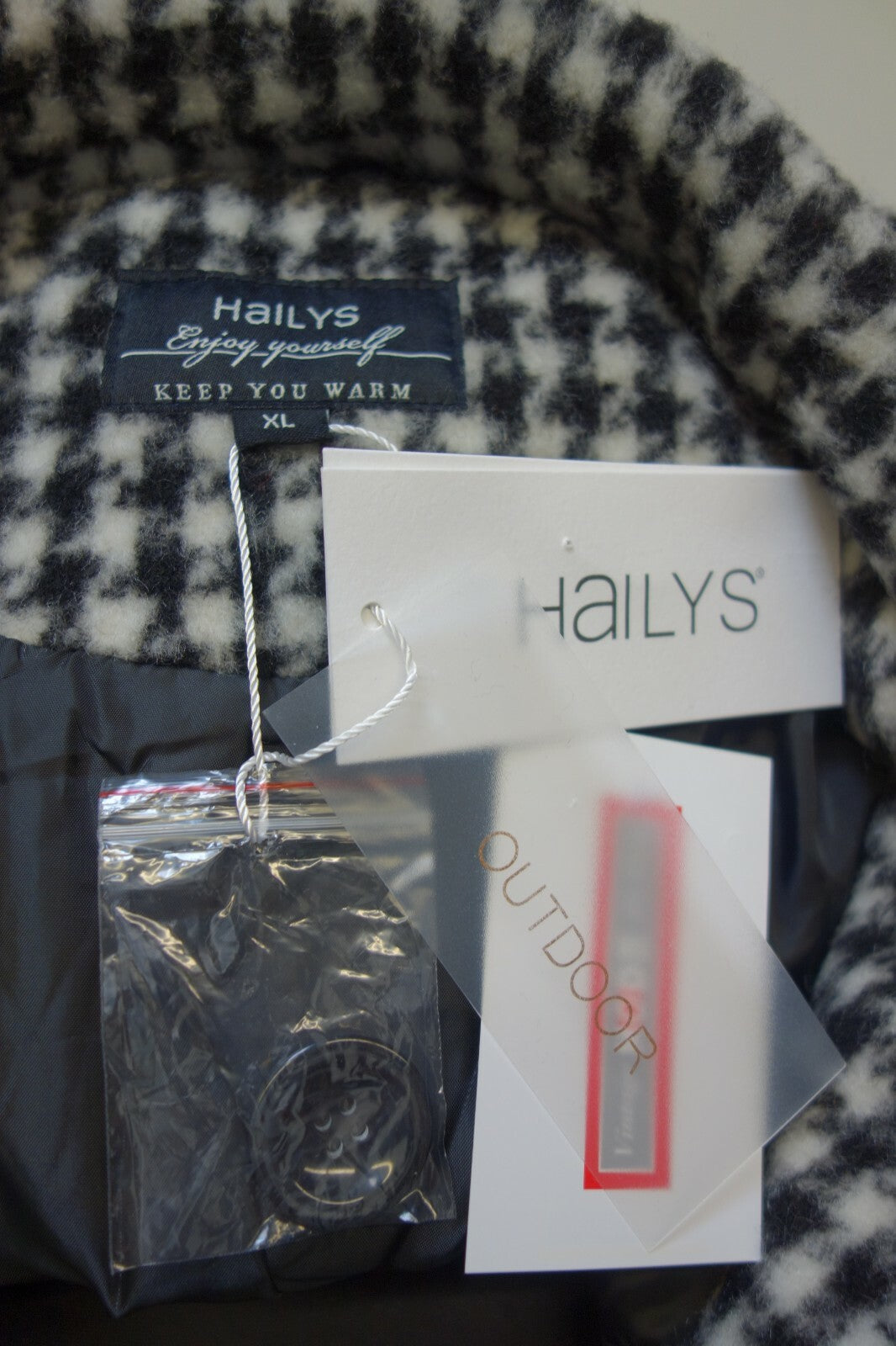 EK1809 Damen Jacke von Hailys, schwarz/weiß, XL6