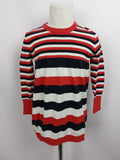 EK4527 Mädchen Pullover von Tommy Hilfiger, rot-blau-weiß, Gr.5 (116/122)0