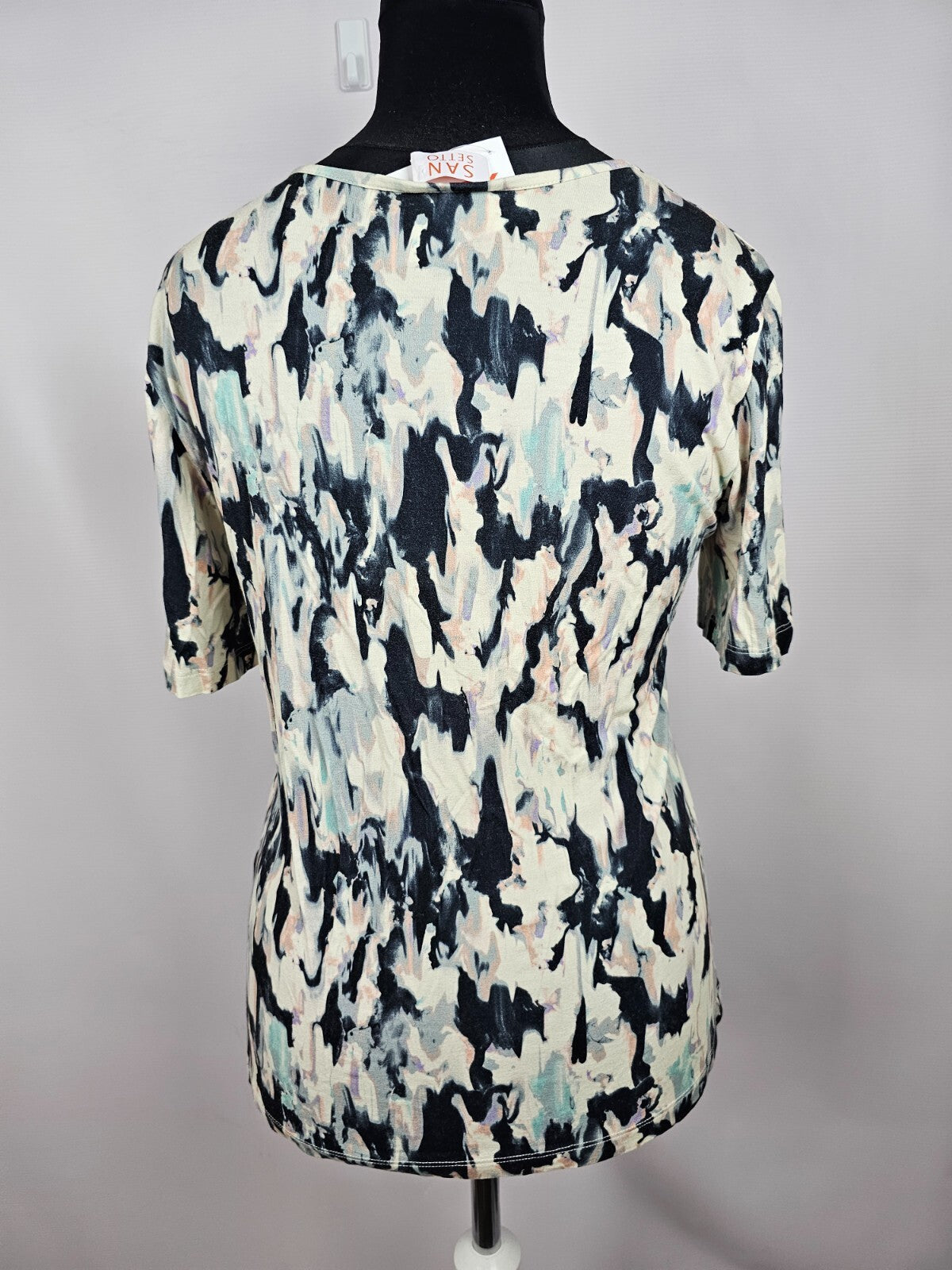 EK5712 Damen T-Shirt von San Setto, blau-gelb, Gr.424